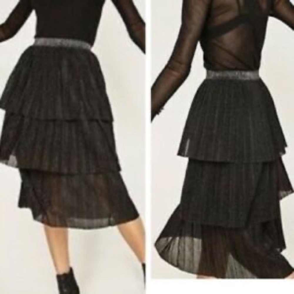 Zara tulle shimmer skirt